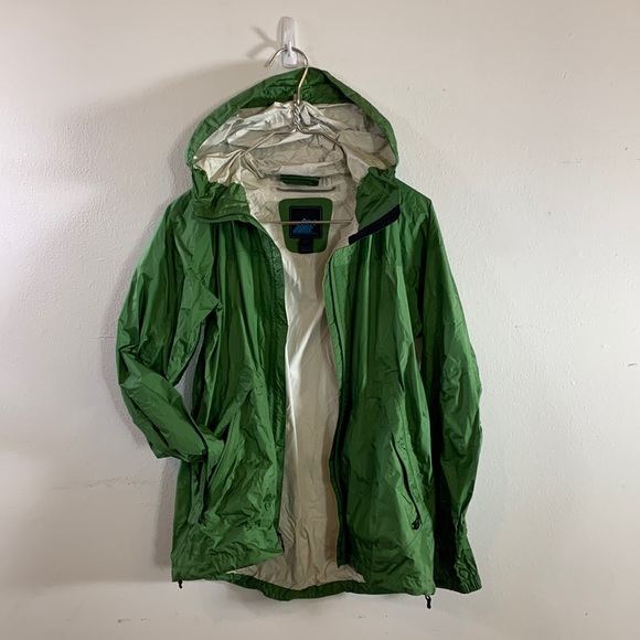 Like New Eastern Mountain Sports Spring Green System Three Raincoat - Picture 1 of 11